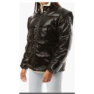 we wore what off sleeve puffer jacket